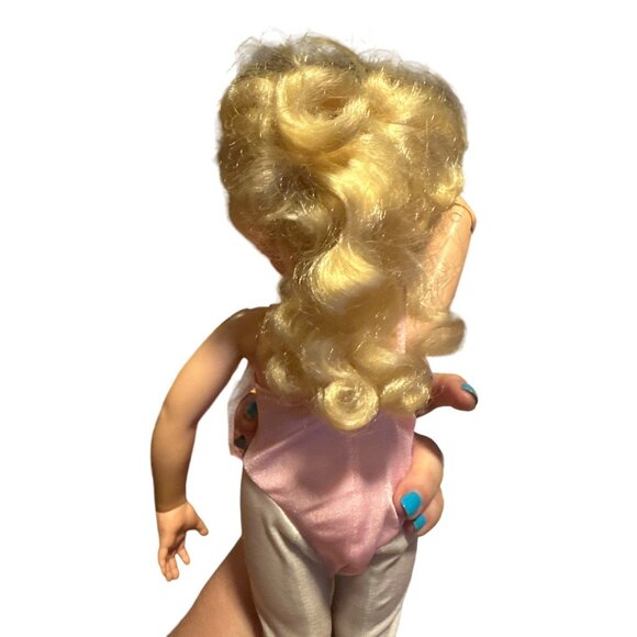 1989 TYCO Blonde My Pretty Ballerina Doll With Flower Rose - Picture 3 of 8